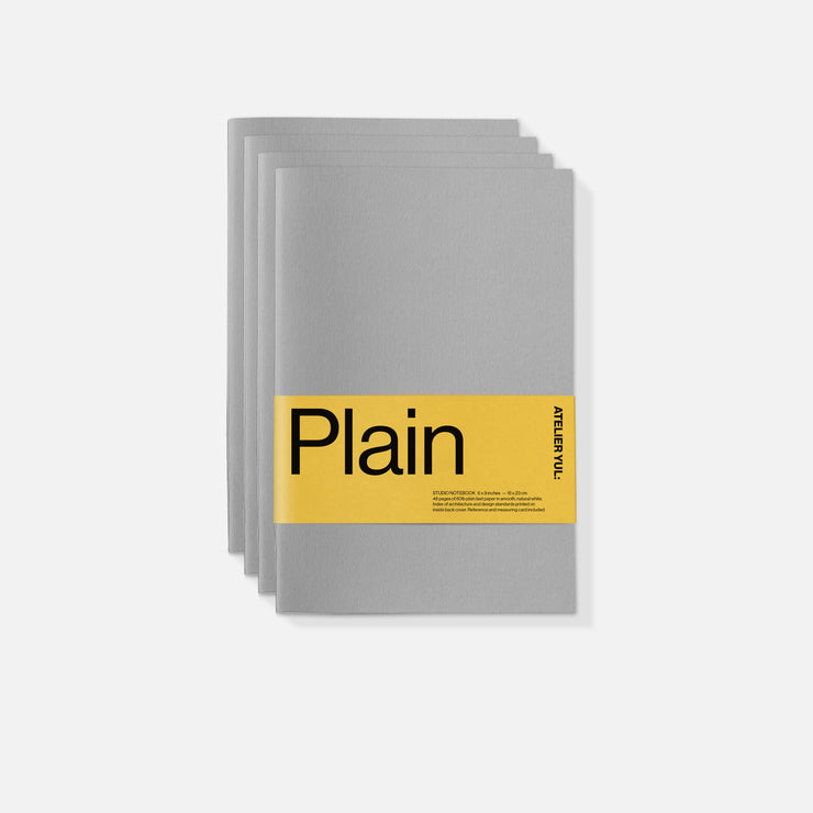 Plain Notebook 4-pack